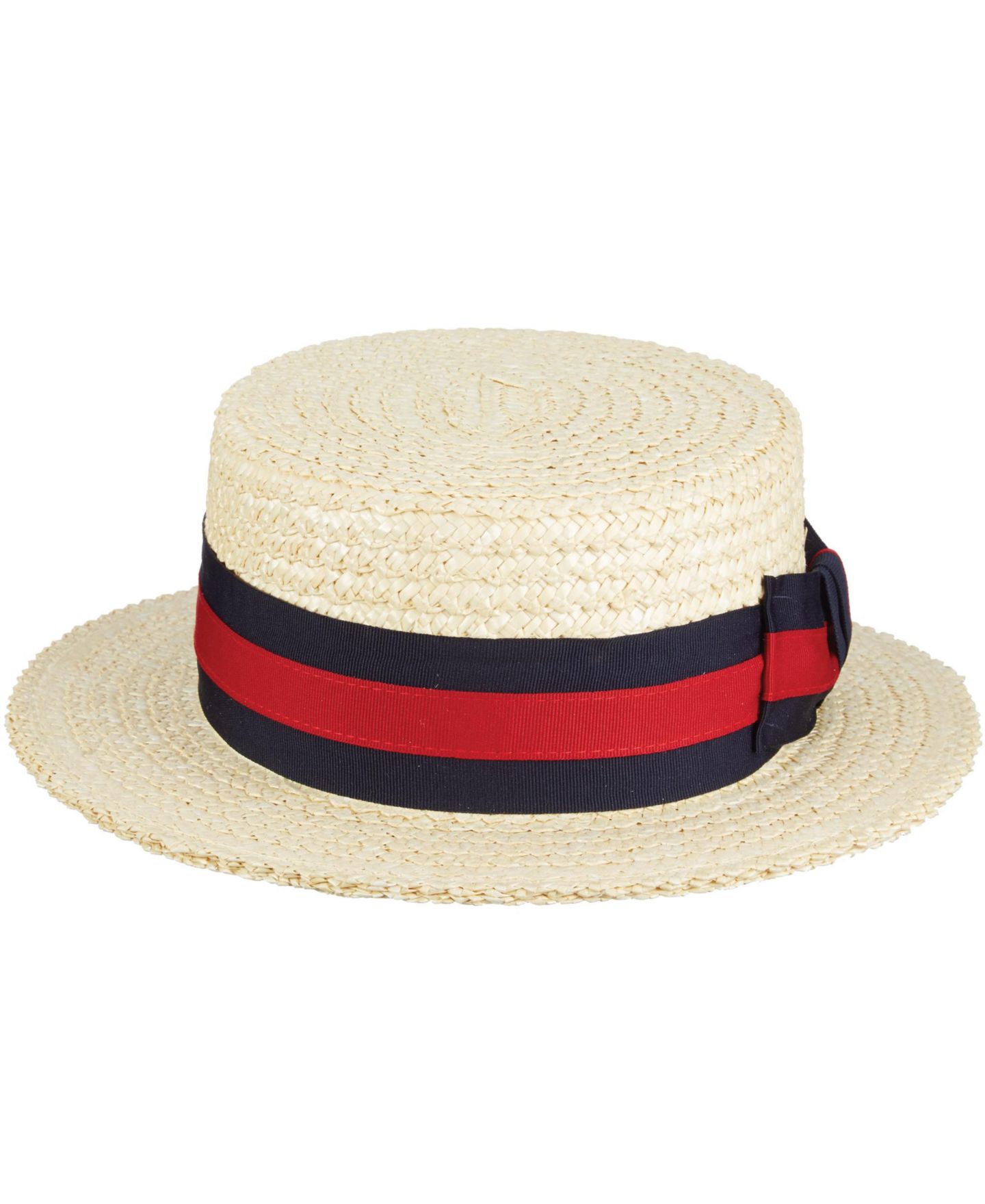 Мужской головной убор Scala Straw Boater Hat, цвет: Выбеленный — фото 1
