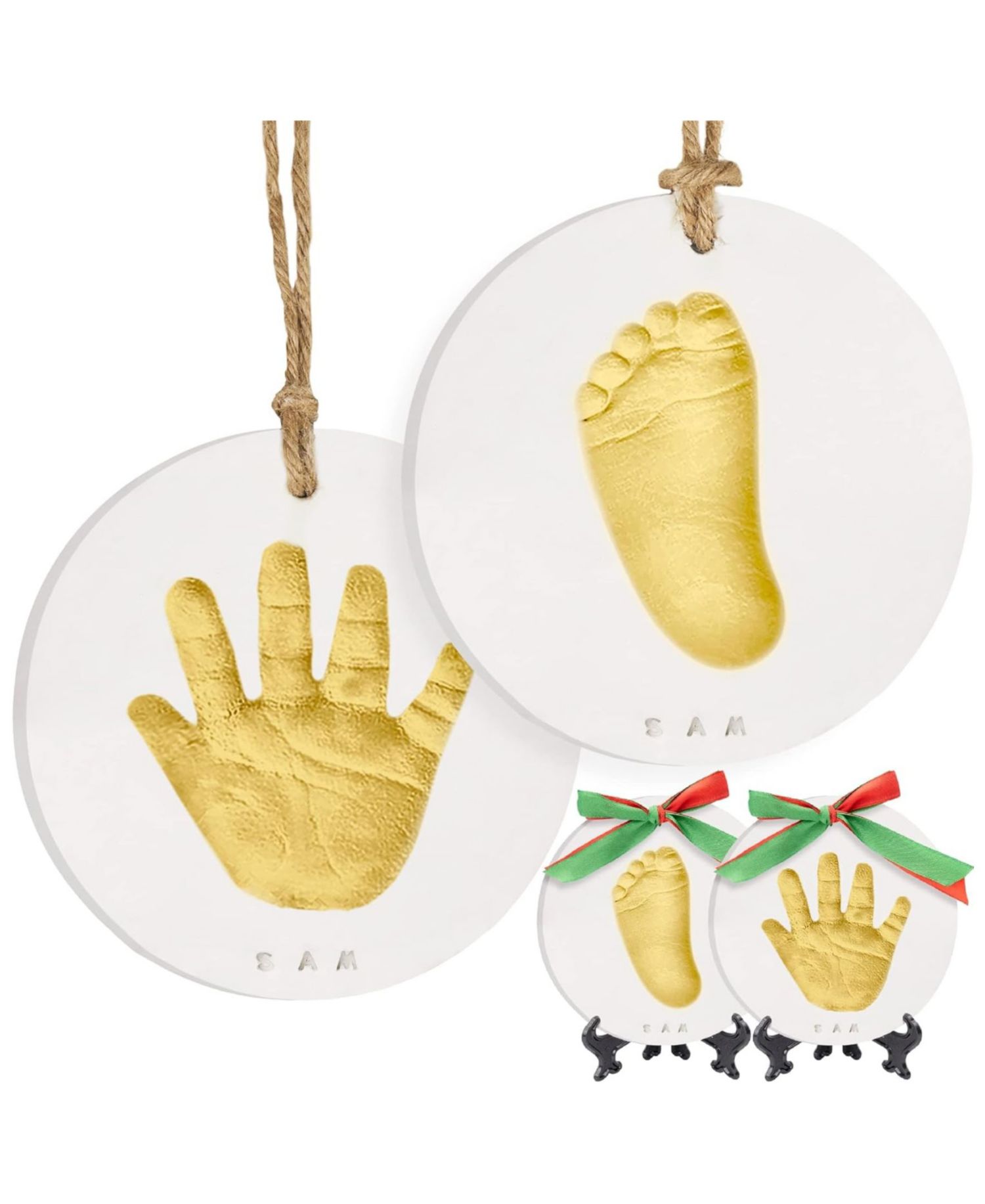 Cherish Baby Hand and Footprint Kit, Dog Paw Print Kit, Baby Handprint Ornament Kit for Newborn, Babies, Boys, Girls