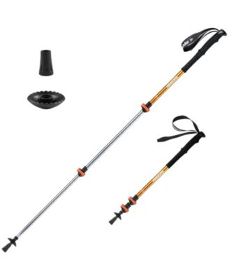 1pc Ultralight Trekking Pole - Adjustable Hiking Sticks w/Secure Lock, EVA Grip,4 Colors, 50-135cm (20-53in) for Adults & Kids