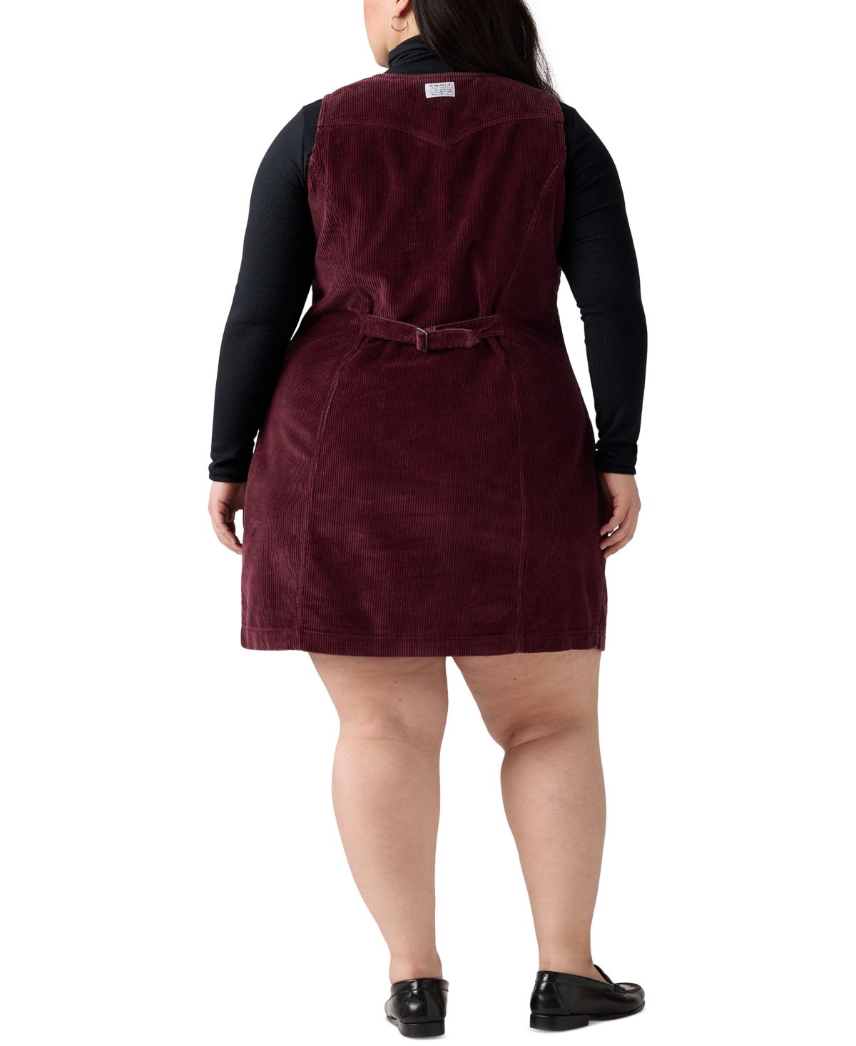 Levi's Plus Size Vianna Cotton Corduroy Dress In Red