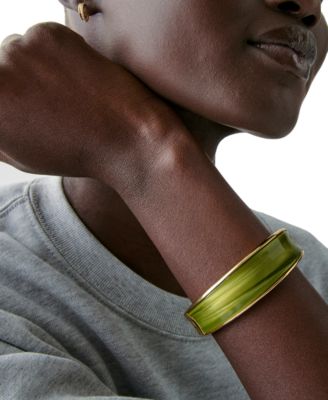 Gold-Tone Bold Bangle Bracelet