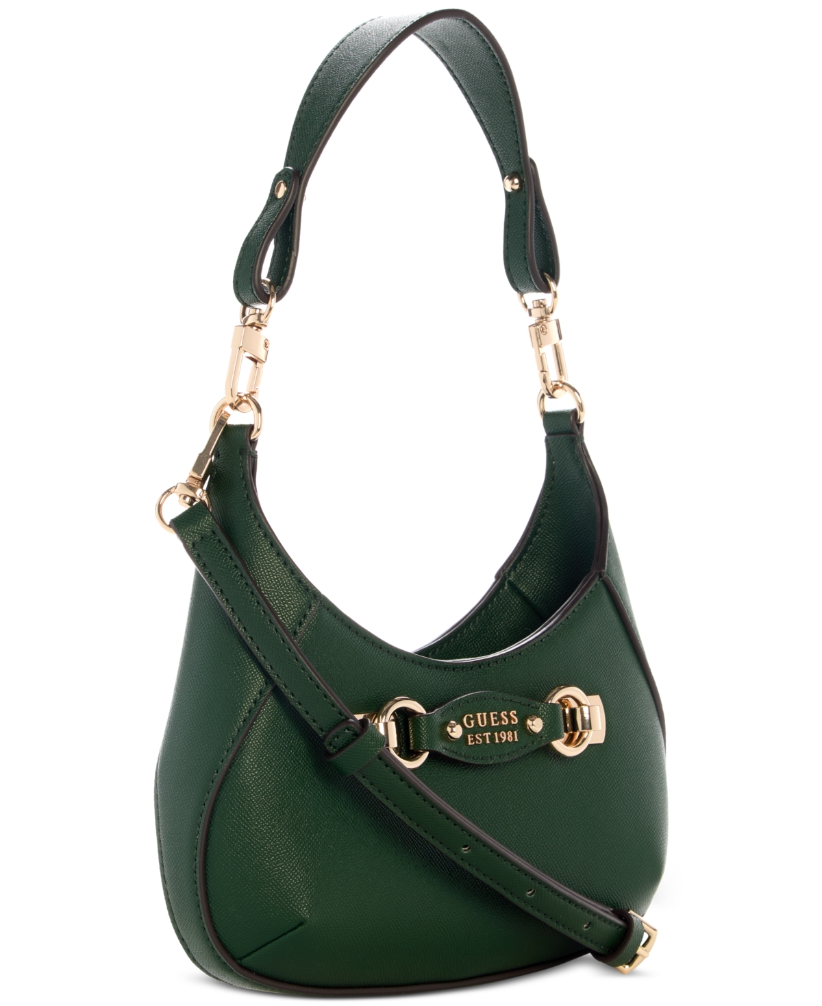 Guess Mimina Small Top Zip Crossbody Bag In Green