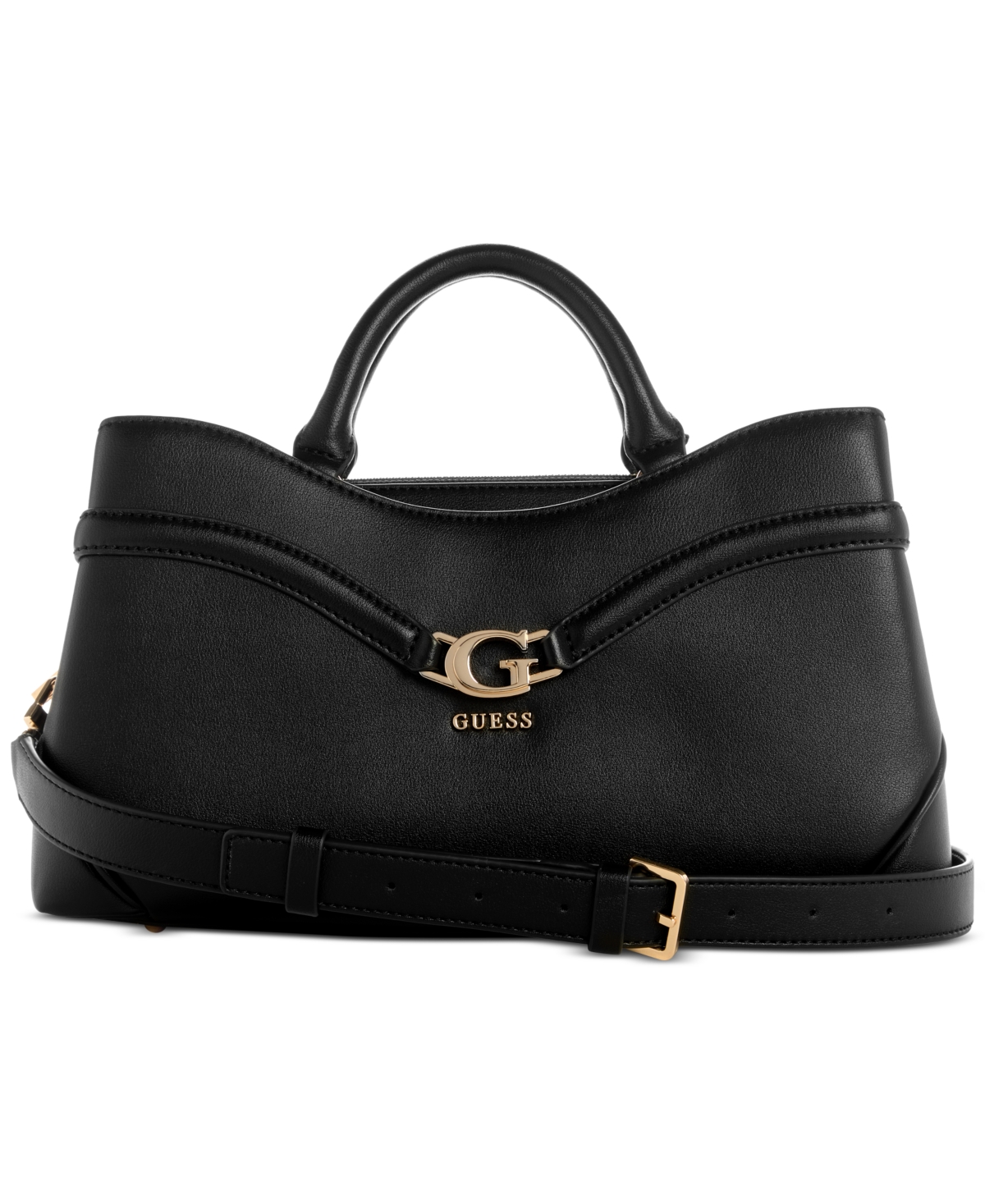 Guess Dea Medium Girlfriend Satchel In Black