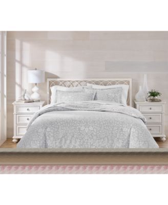 Festive Damask Flannel 3-Pc. Comforter Set, King, Macy's Exclusive