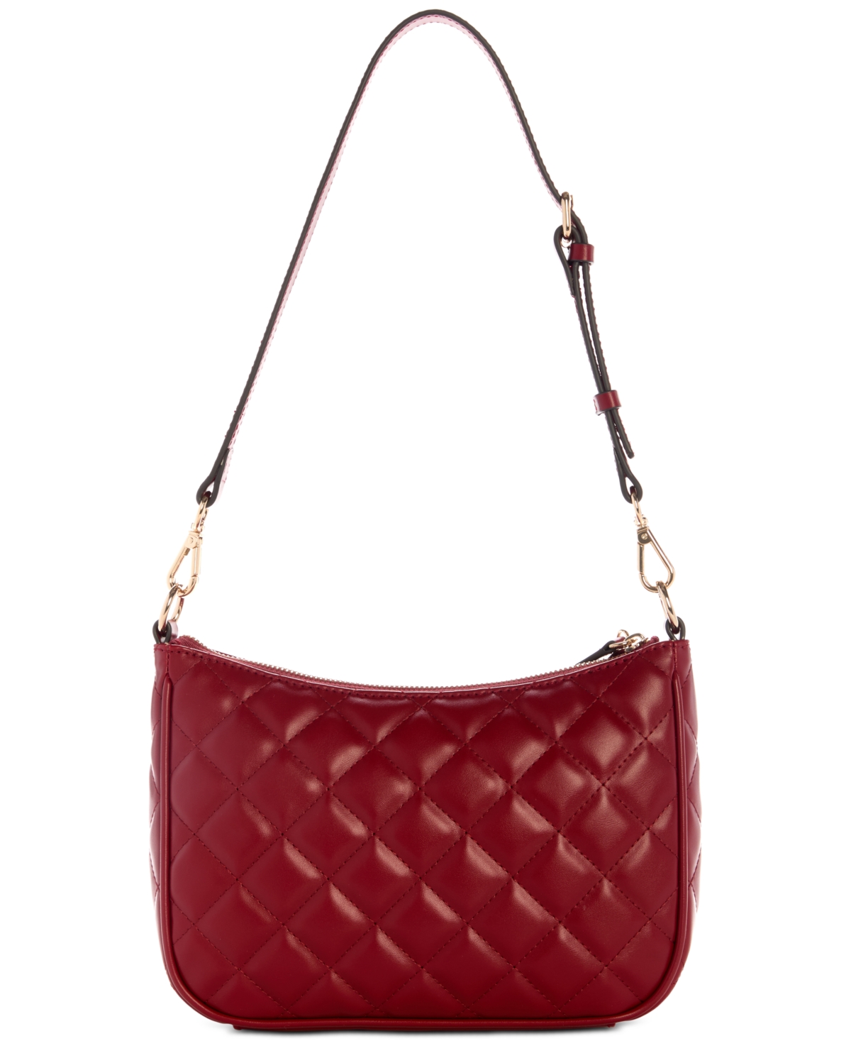 Guess Tinsley Medium Quilted Shoulder Bag In Red