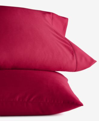 LAST ACT! Solid 550 Thread Count 100% Cotton Pillowcase Pair, Standard