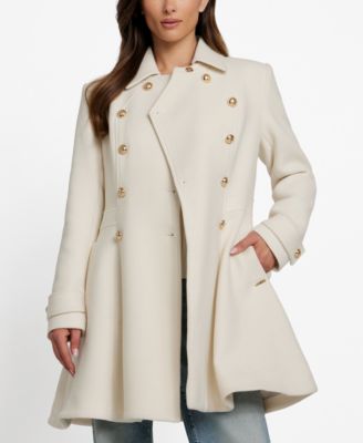 Women's Double-Breasted Skirted Coat