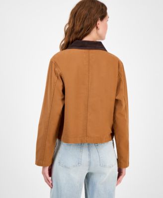 Juniors’ Canvas Long-Sleeve Barn Jacket 