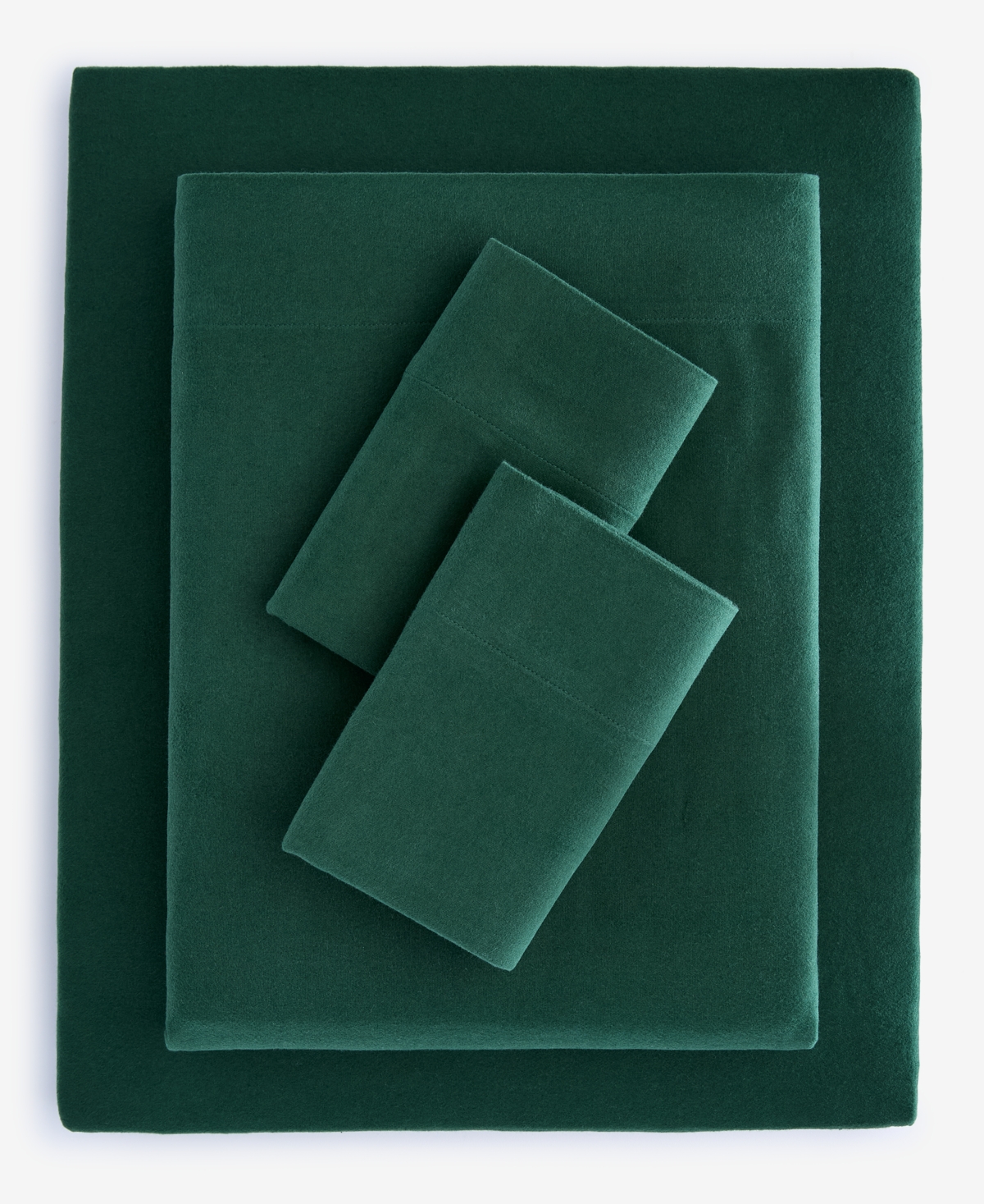 Charter Club Solid Flannel Cotton 4-pc. Sheet Set, King, Exclusively At Macy's In Green