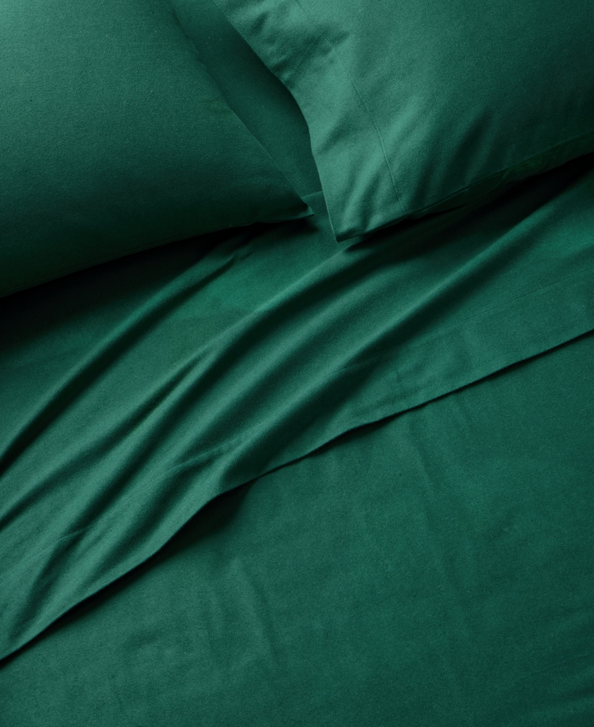 Charter Club Solid Flannel Cotton 4-pc. Sheet Set, King, Exclusively At Macy's In Green