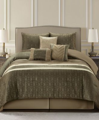 Stratford Park Trinity Geometric Comforter Sets In Brown