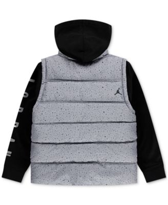 Big Boys Layered-Look Hooded Jacket