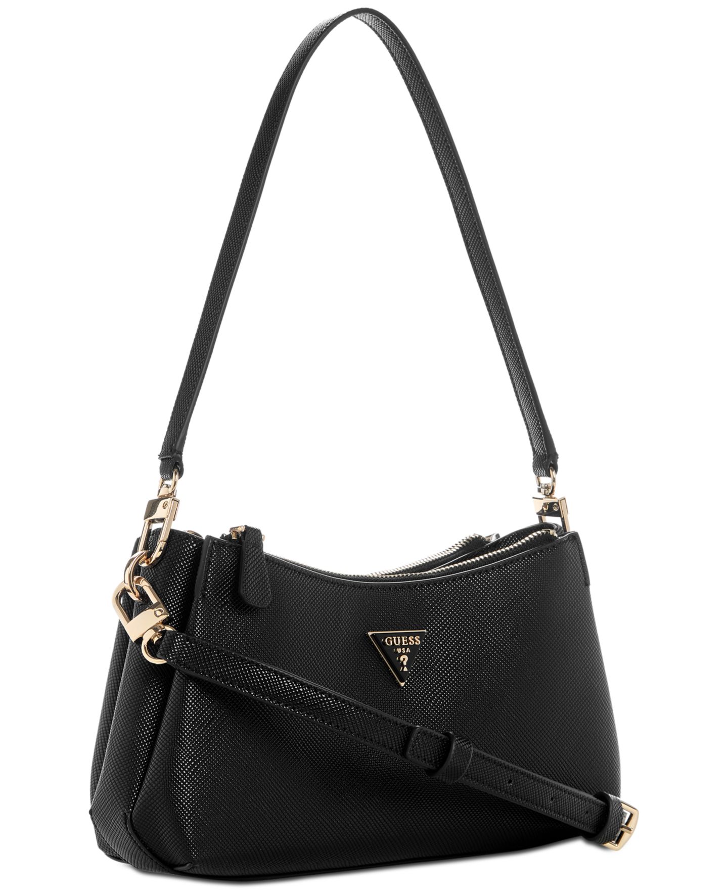Женская сумка GUESS Noelle II Small Three Compartment Crossbody, цвет: Чёрный — фото 3