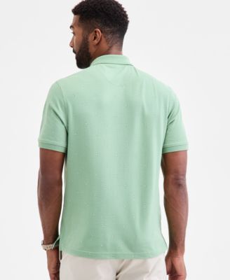 Men's Foulard-Print Piqu&eacute; Short-Sleeve Polo, Macy's Exclusive