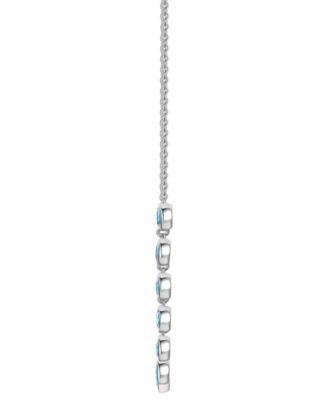 Amethyst Bezel 17" Collar Necklace in Sterling Silver (Also in Citrine & Blue Topaz)