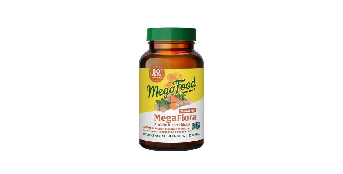 MegaFlora Probiotic with Turmeric, 60 Caps