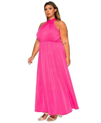 Plus Size Cassia Halter Neck Dress