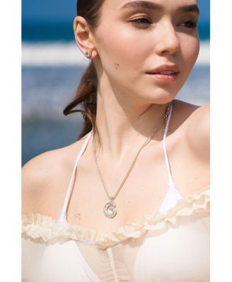 Nicole Molten C Hoop Pendant Necklace