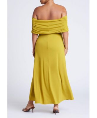 Women's Plus Size Off The Shoulder Maxi Dress