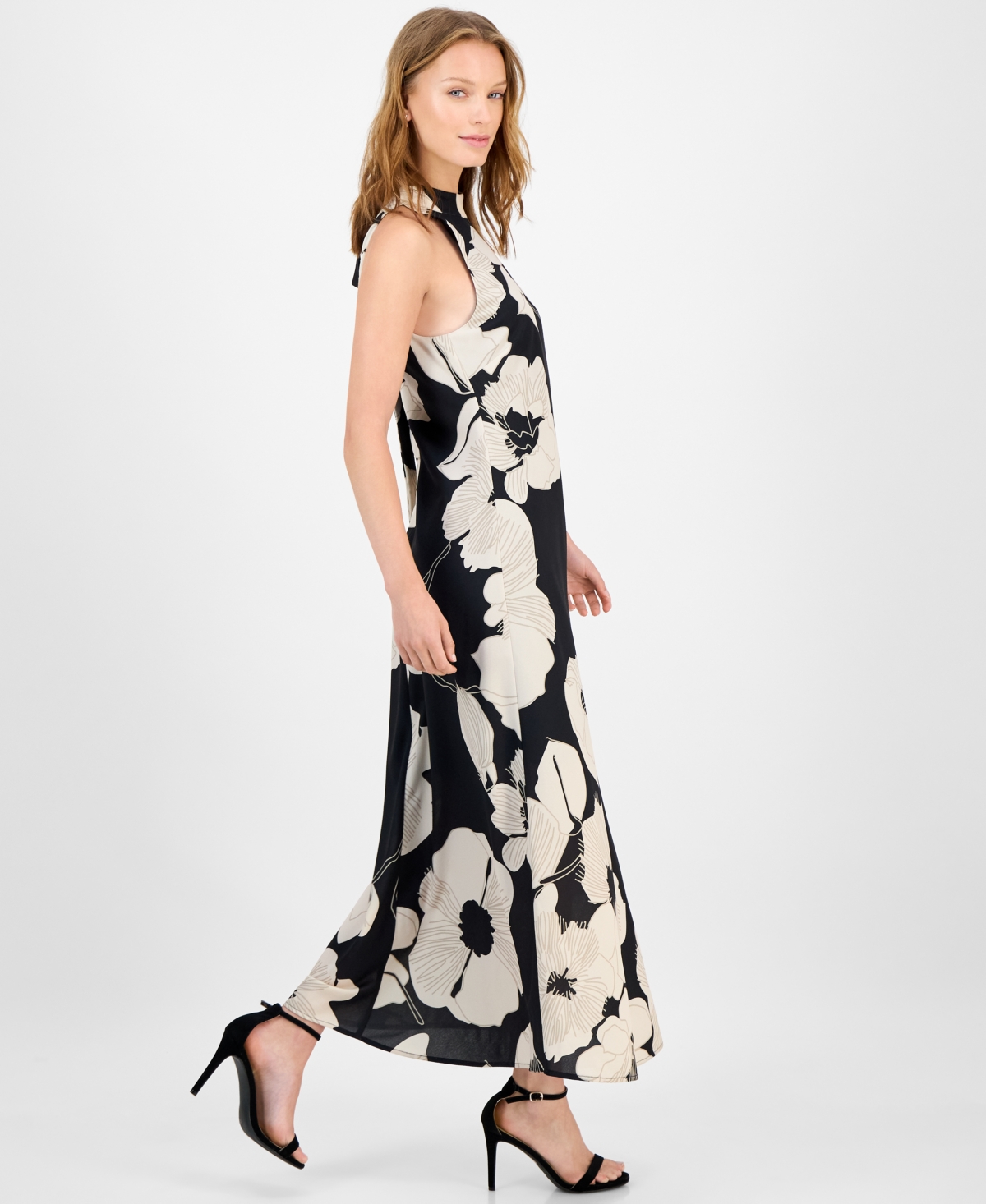 Sam Edelman Women's Oversized Floral A-Line Dress