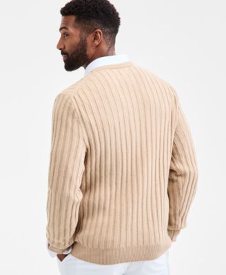 Men's Mixed Cable-Knit Crewneck Sweater, Macy's Exclusive