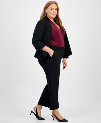 Plus Size Straight-Leg Pants