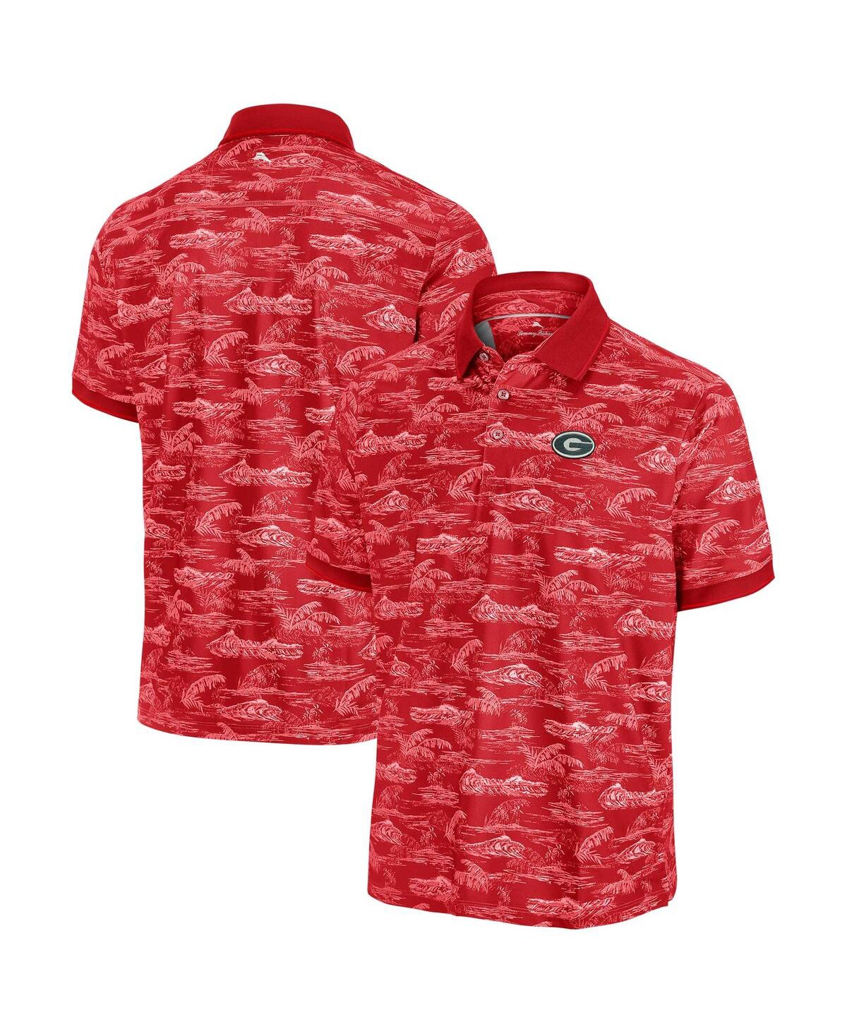 Men's Red Georgia Bulldogs Sport Bay View IslandZone Polo Shirt - Red