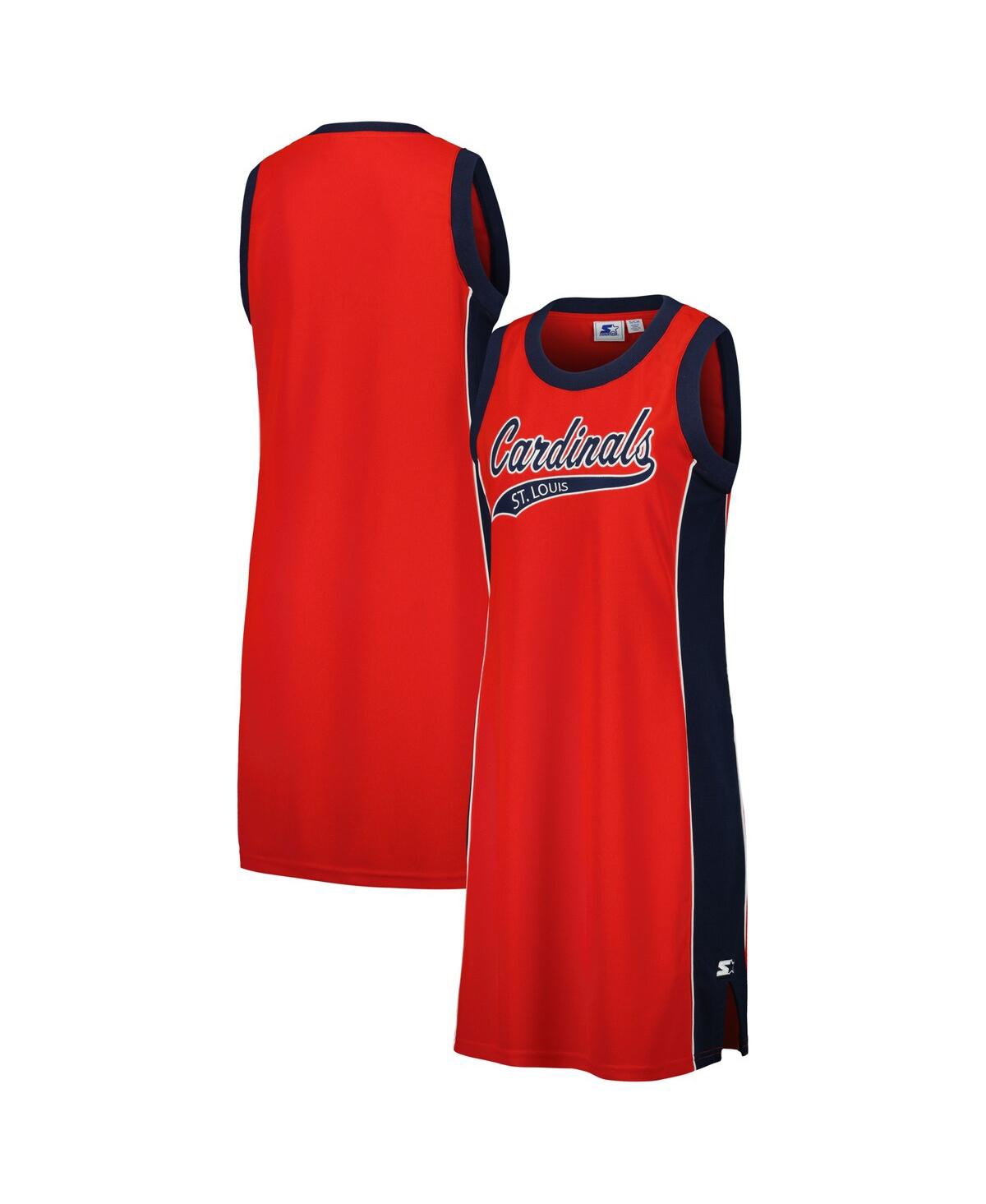 Women's Red St. Louis Cardinals Slam Dunk Tank Sneaker Dress - Red