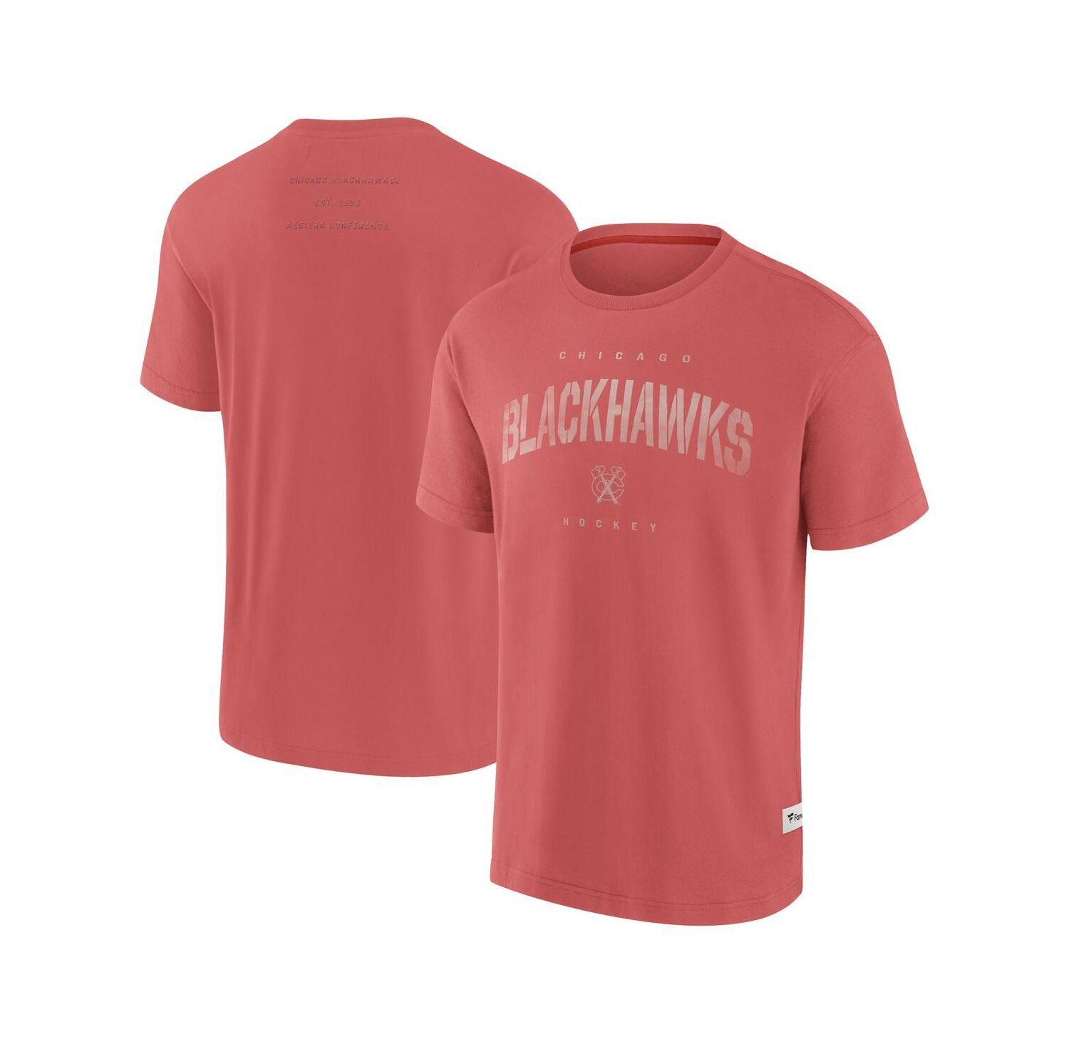 Men's Red Chicago Blackhawks Elements Weathered Tonal Future Ground T-Shirt