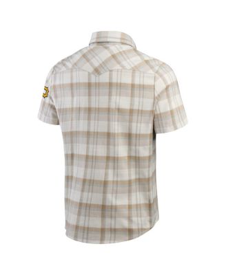 Darius Rucker Collection by Men's Gray Pittsburgh Pirates Plaid Full-Snap Shirt