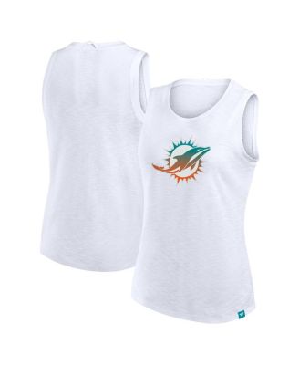 Fanatics - Women's White Miami Dolphins Slub Tank Top