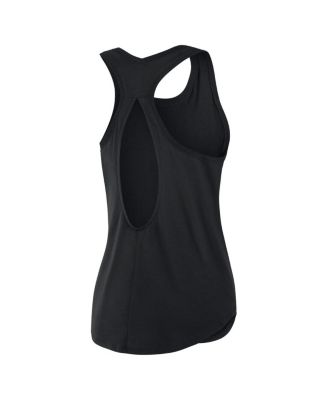 Women's Black Pittsburgh Steelers Iron Fan Tank Top