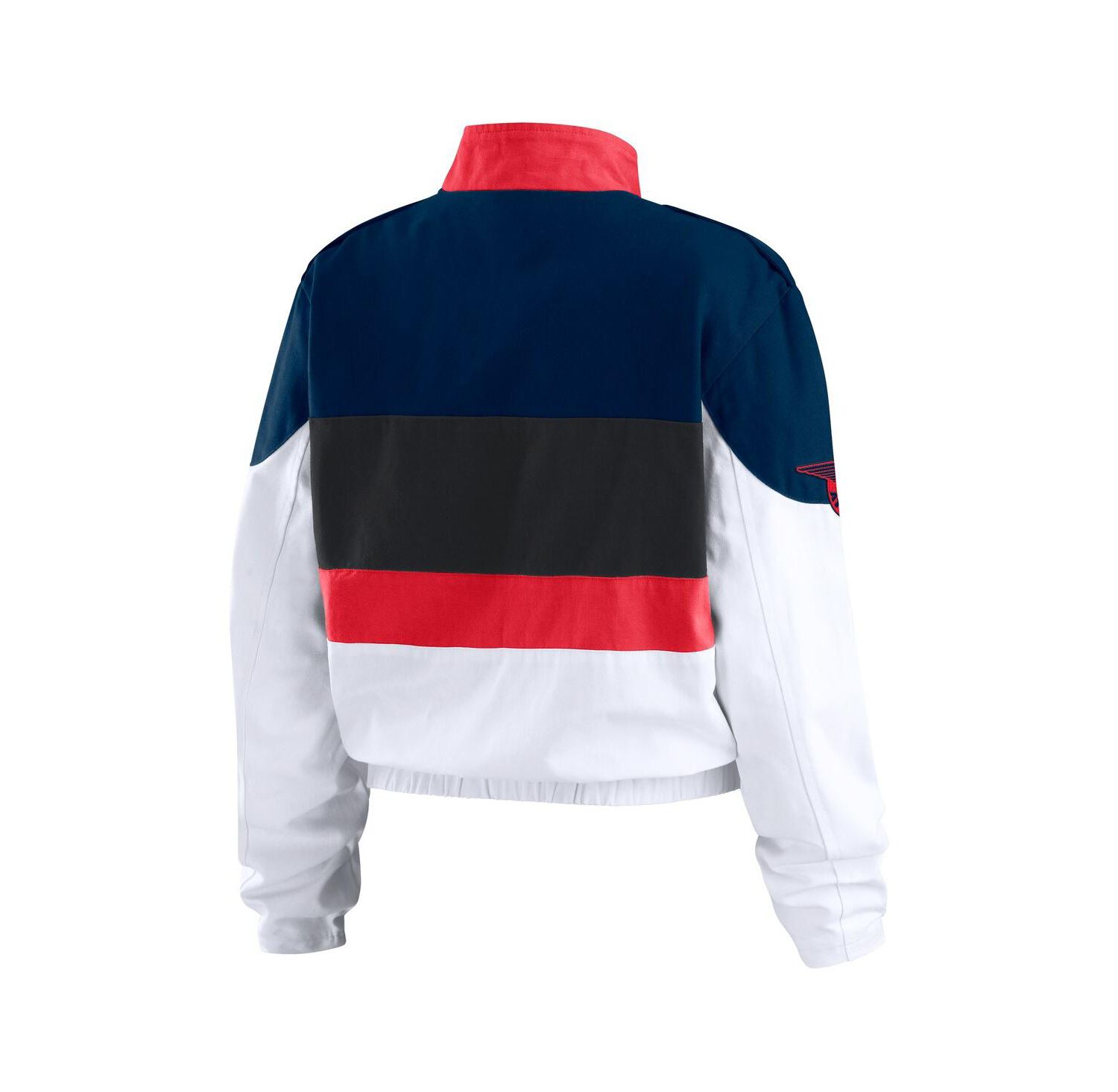 Women's Navy/White Atlanta Braves Racing Full-Zip Jacket