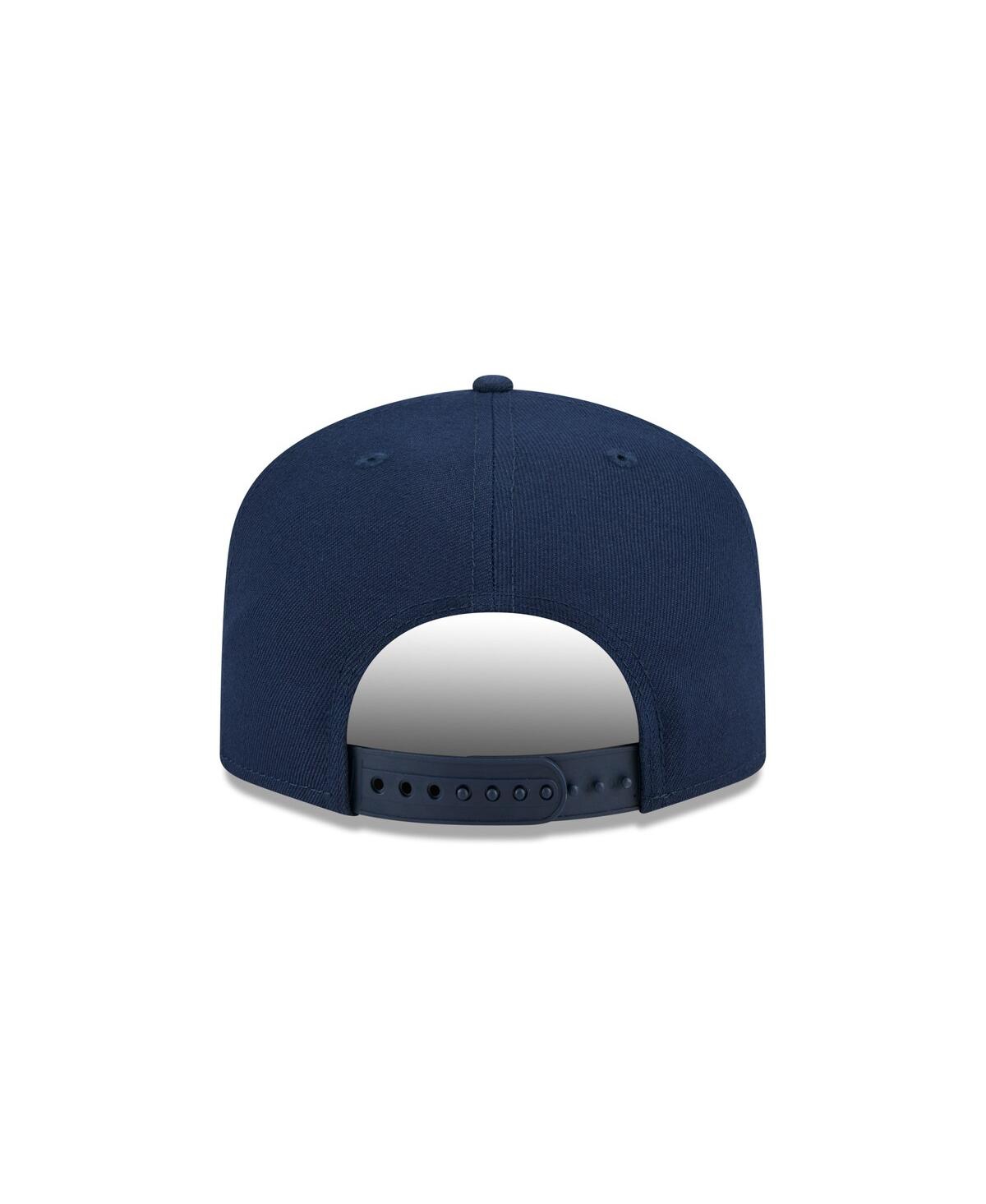 New Era Men's Navy Indiana Pacers Core Logo A-frame 9fifty Snapback Hat In Blue