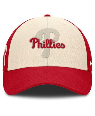 Men's Red/Natural Philadelphia Phillies Statement Club Performance Adjustable Hat