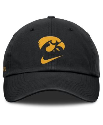 Men's Black Iowa Hawkeyes Primetime Club Adjustable Hat