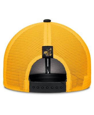 Men's Black/Gold Iowa Hawkeyes Legacy Arch Rise Performance Trucker Adjustable Hat