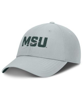 Nike - Men's Gray Michigan State Spartans Club Prep Performance Adjustable Hat