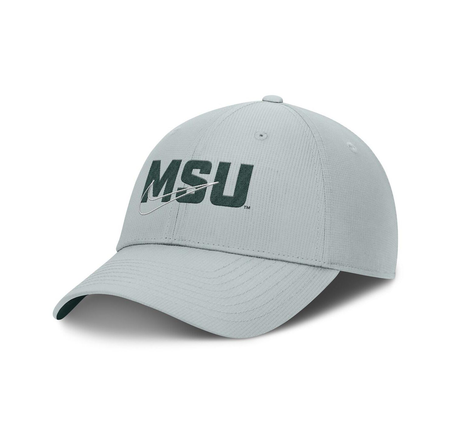 Men's Gray Michigan State Spartans Club Prep Performance Adjustable Hat