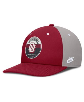 Nike - Men's Crimson/Gray Oklahoma Sooners Prep Pro Performance Snapback Hat