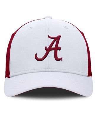 Men's White/Crimson Alabama Crimson Tide 2025 Sideline Rise Local Performance Flex Hat