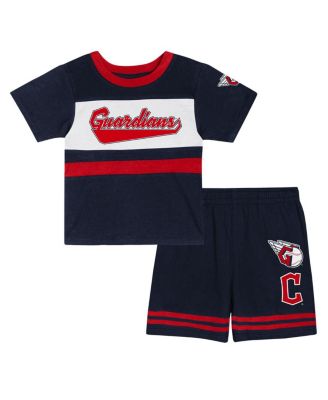 Outerstuff - Toddler 2-Piece Navy Cleveland Guardians Bonus Ball T-Shirt and Shorts Set