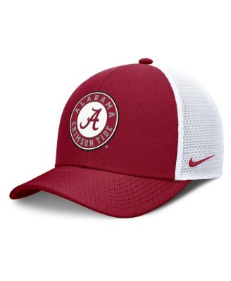 Nike - Men's Crimson/White Alabama Crimson Tide Rise Primetime Performance Trucker Adjustable Hat