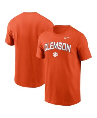 Nike - Men's Orange Clemson Tigers Primetime Arch Stack T-Shirt