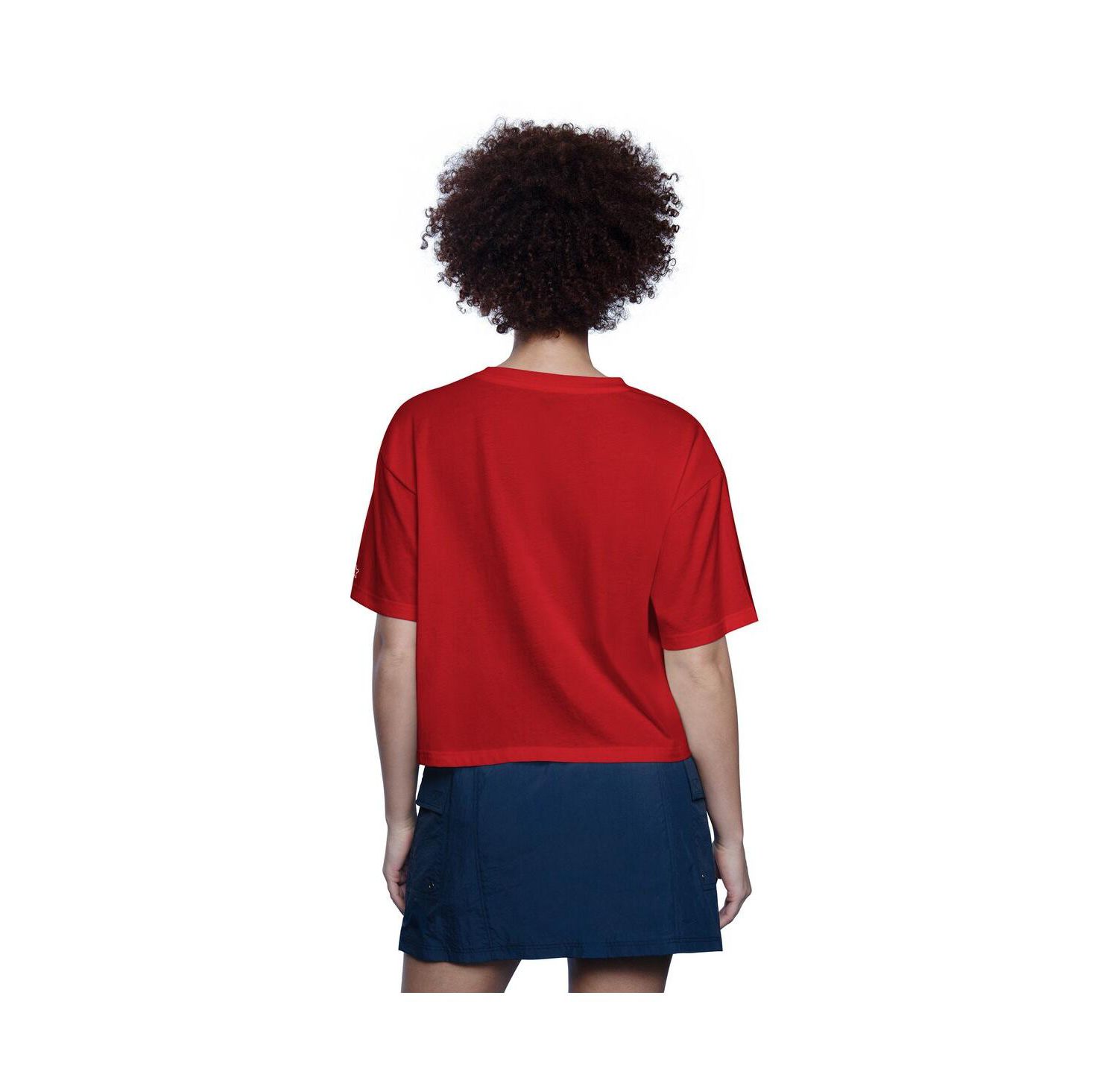 Women's Red St. Louis Cardinals Play the Ball Boxy Cropped T-Shirt