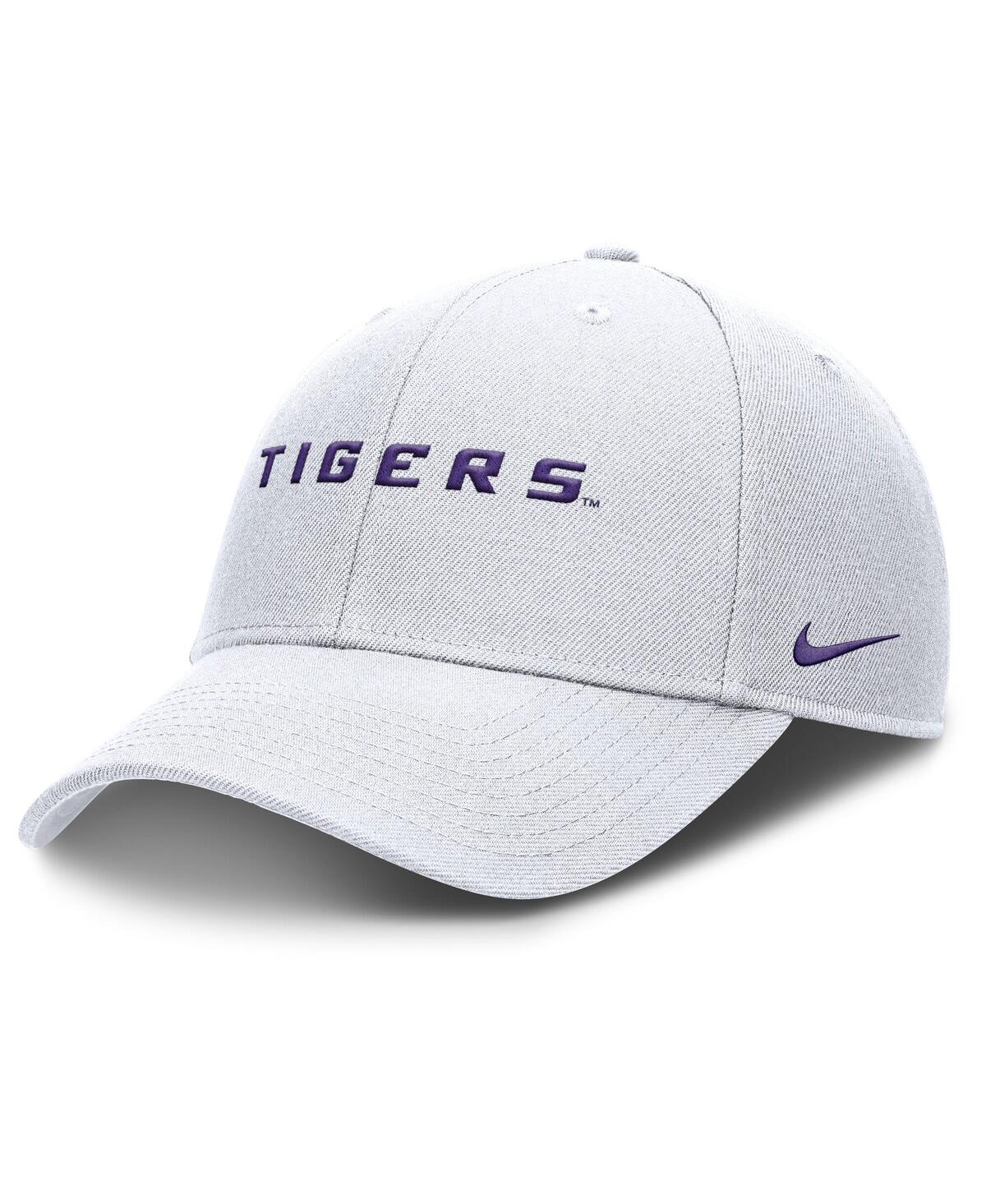 Men's White Lsu Tigers 2025 On-Field Rise Performance Adjustable Hat - White