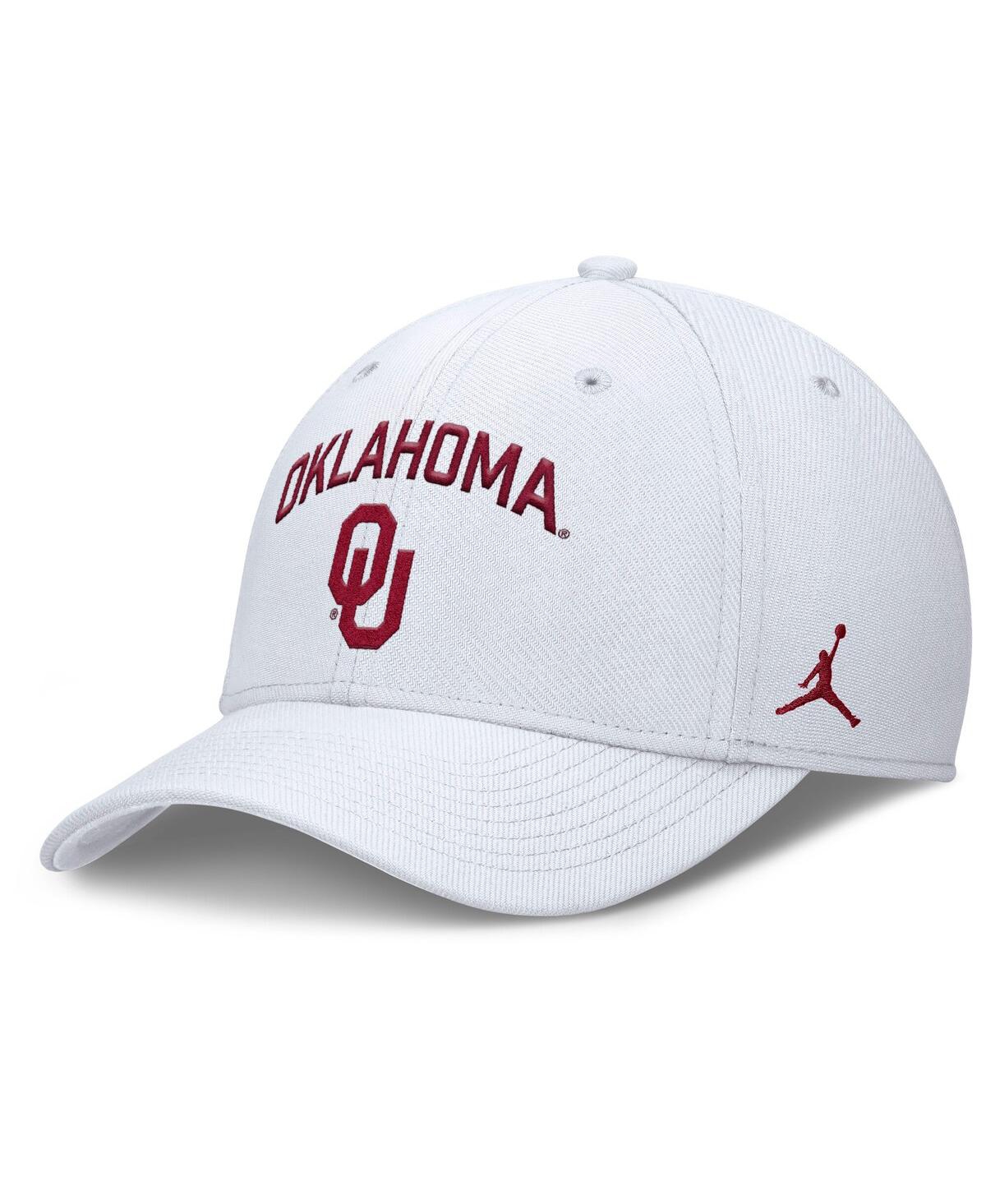 Men's White Oklahoma Sooners 2025 On-Field Rise Performance Flex Hat - White
