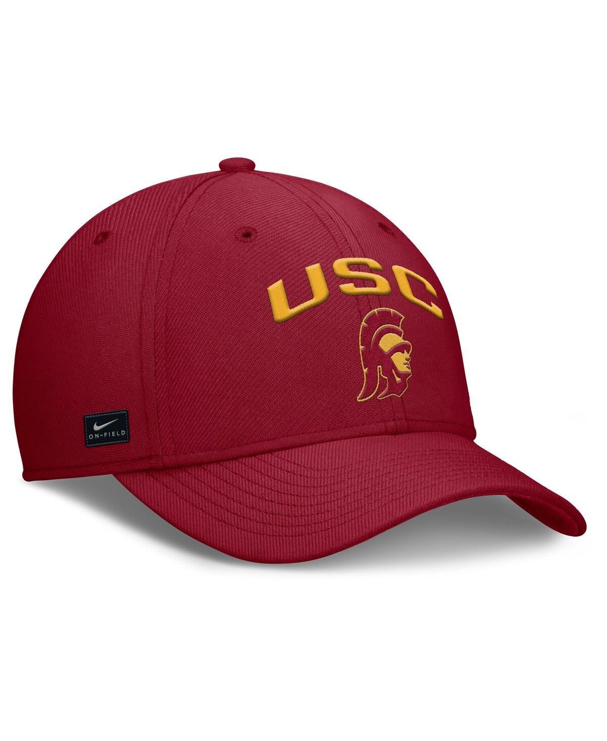 Nike Men's Cardinal Usc Trojans 2025 On-field Rise Performance Flex Hat In Red