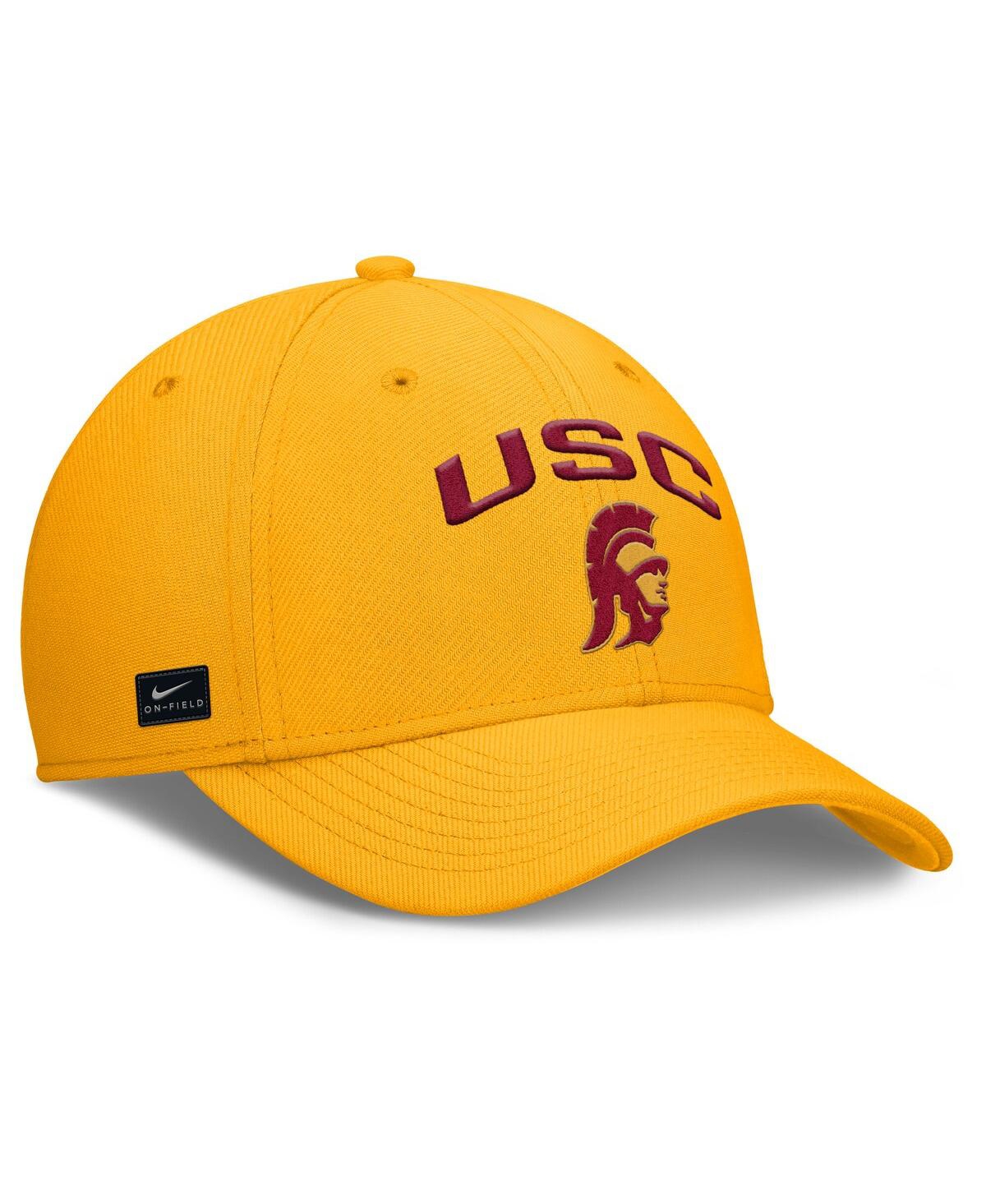 Nike Men's Gold Usc Trojans 2025 On-field Rise Performance Flex Hat In Gold