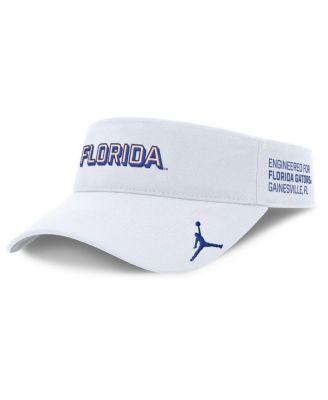 Jordan - Men's White Florida Gators 2025 On-Field Gameday Performance Ace Adjustable Visor